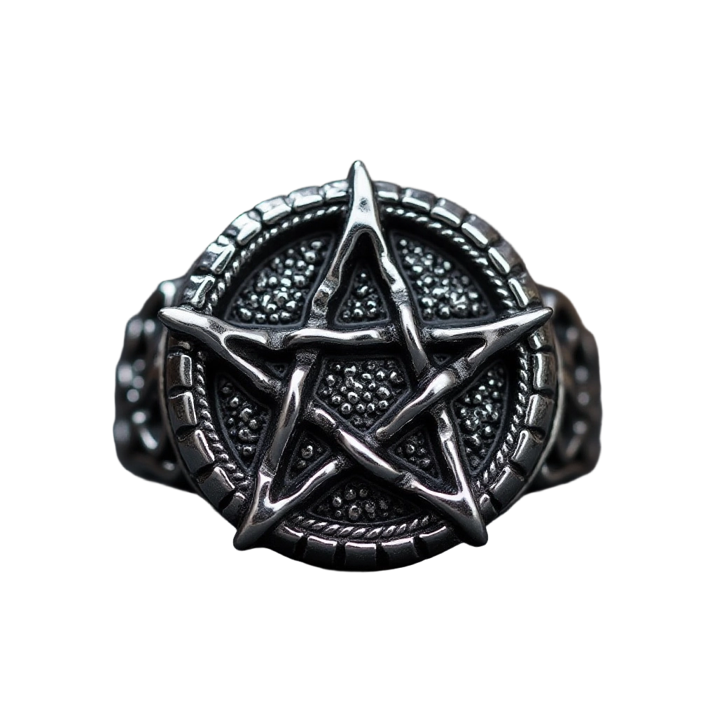 Gothic Pentagram Ring